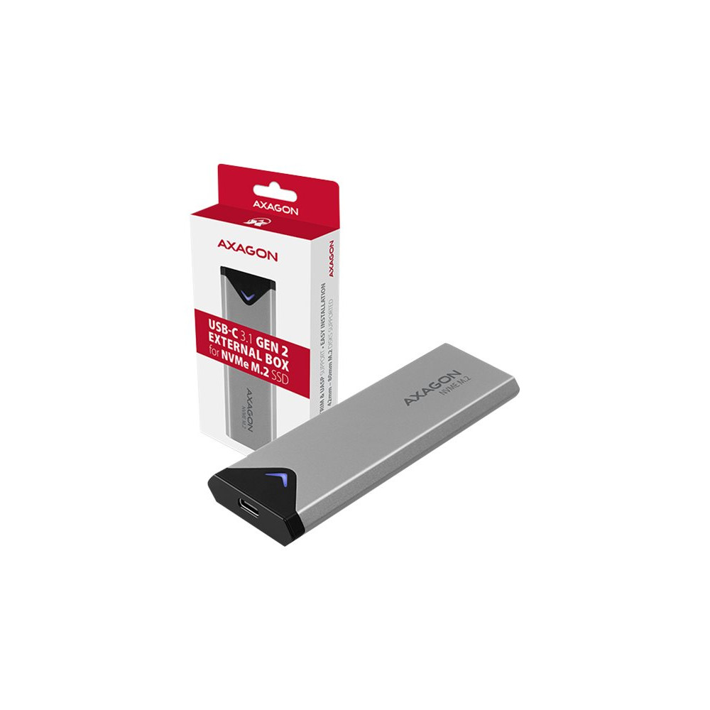 Produktbild för AXAGON EEM2-UG2 - förvaringslåda - M.2 NVMe Card / PCIe (NVMe) - USB 3.2 (Gen 2)