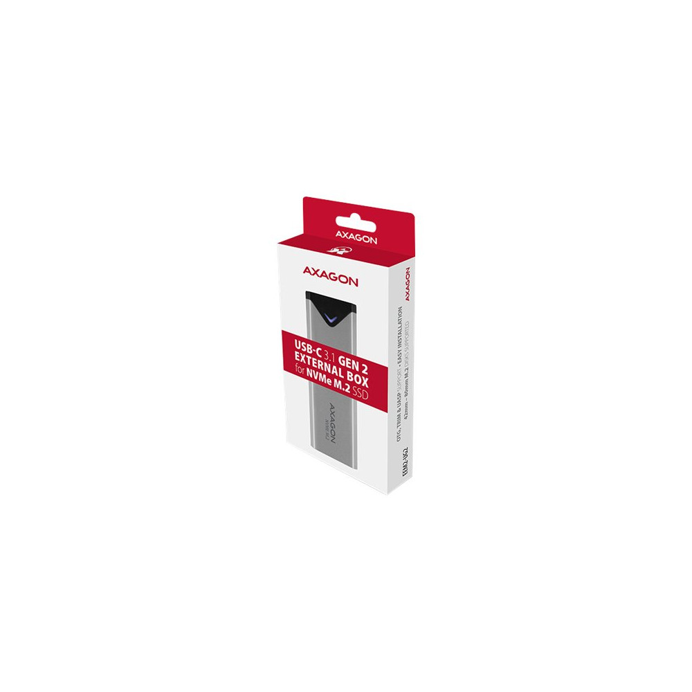 Produktbild för AXAGON EEM2-UG2 - förvaringslåda - M.2 NVMe Card / PCIe (NVMe) - USB 3.2 (Gen 2)