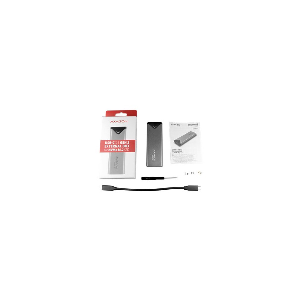 Produktbild för AXAGON EEM2-UG2 - förvaringslåda - M.2 NVMe Card / PCIe (NVMe) - USB 3.2 (Gen 2)