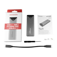 Produktbild för AXAGON EEM2-UG2 - förvaringslåda - M.2 NVMe Card / PCIe (NVMe) - USB 3.2 (Gen 2)