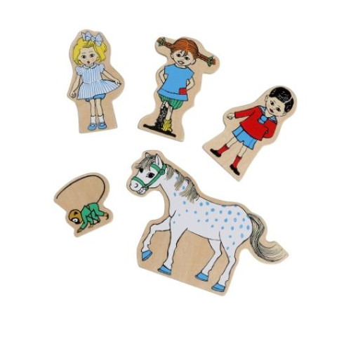 Pippi Pippi träfigurset 5 delar