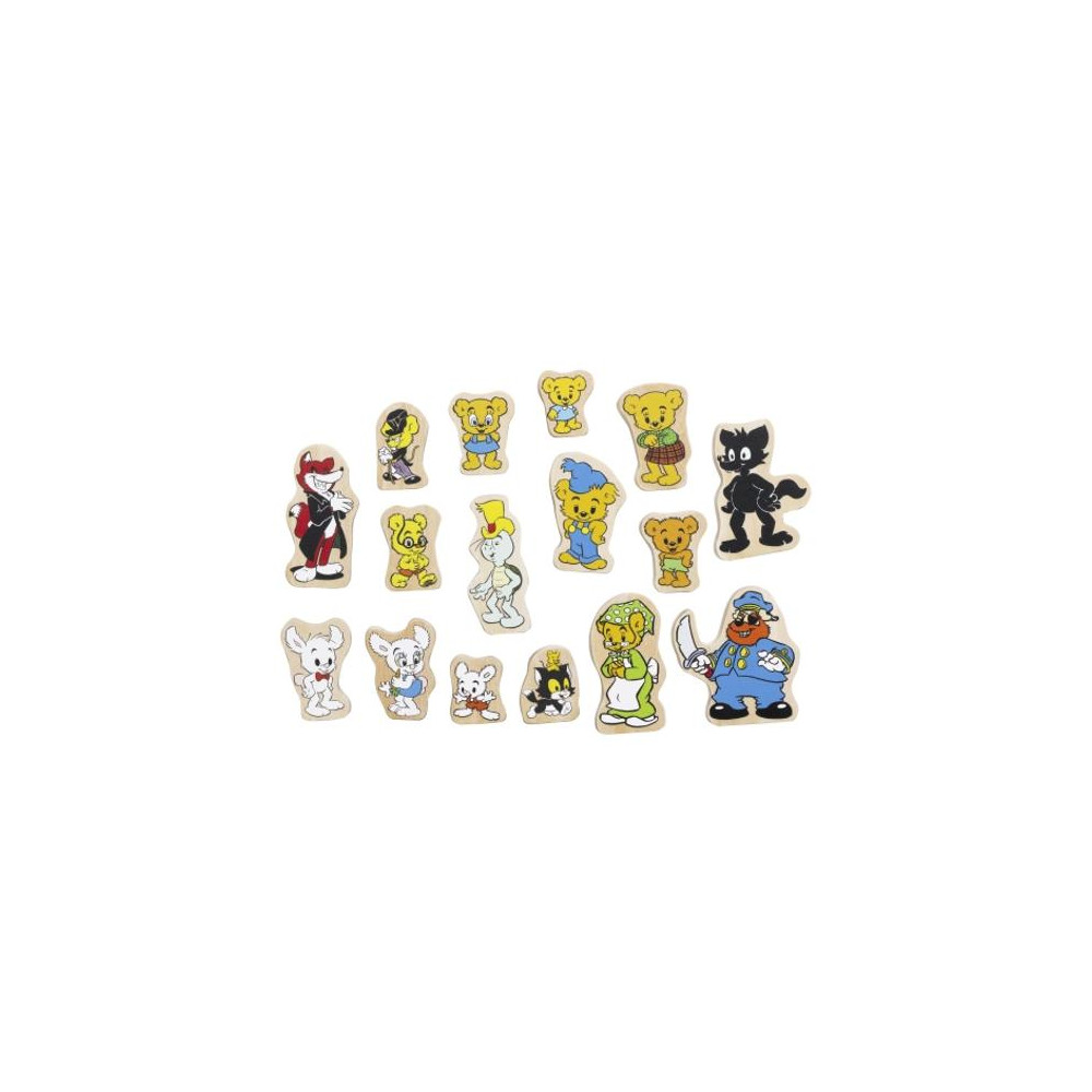 Produktbild för Bamse och vänner Träfigurer 16 delar