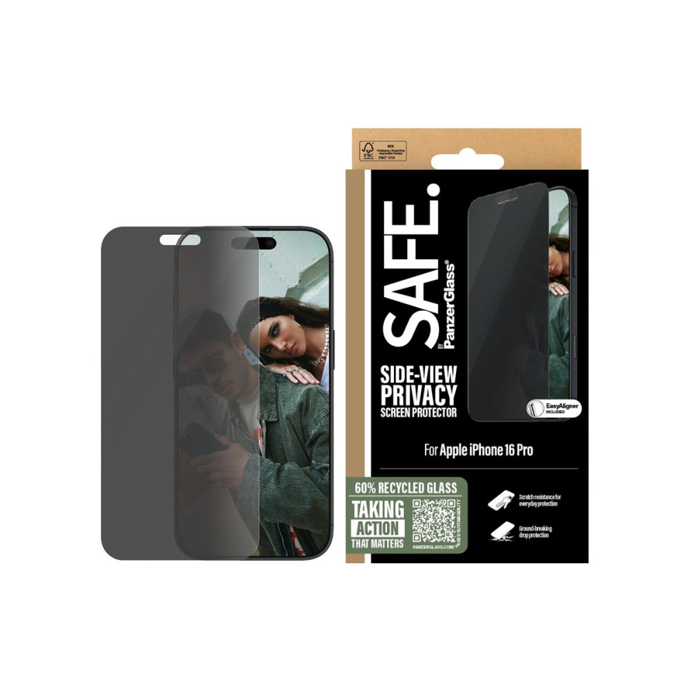 Produktbild för SAFE. by PanzerGlass - skärmskydd för mobiltelefon - ultrabred passning