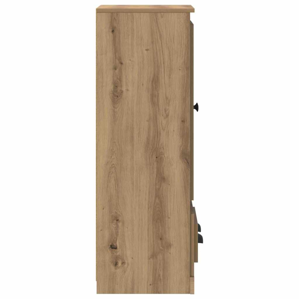 Produktbild för Skåp med låda 3 pcs Artisan Ek Konstruerat trä