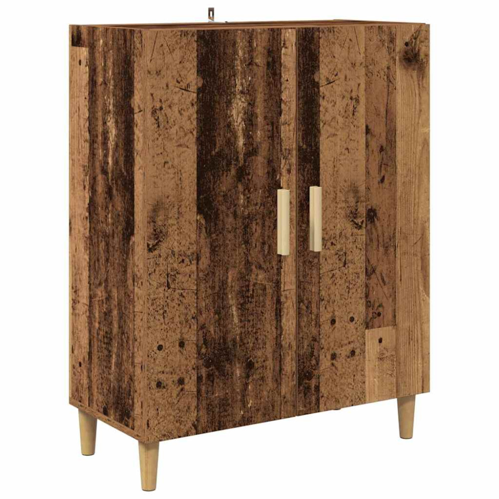 Produktbild för Skåp Gammalt trä 69,5 x 32,5 x 180 cm Konstruerat trä
