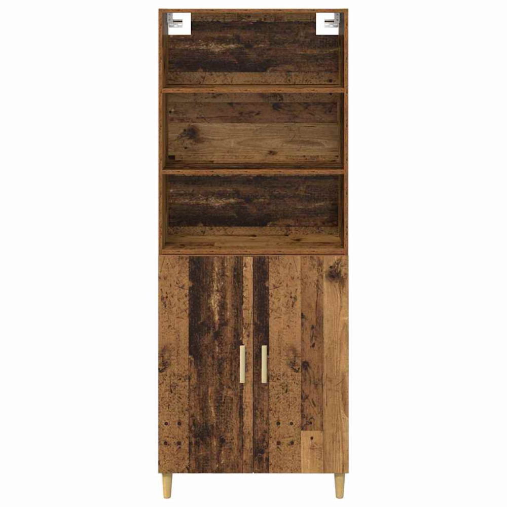 Produktbild för Skåp Gammalt trä 69,5 x 32,5 x 180 cm Konstruerat trä