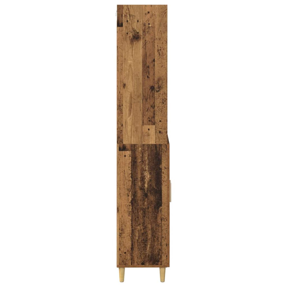 Produktbild för Skåp Gammalt trä 69,5 x 32,5 x 180 cm Konstruerat trä