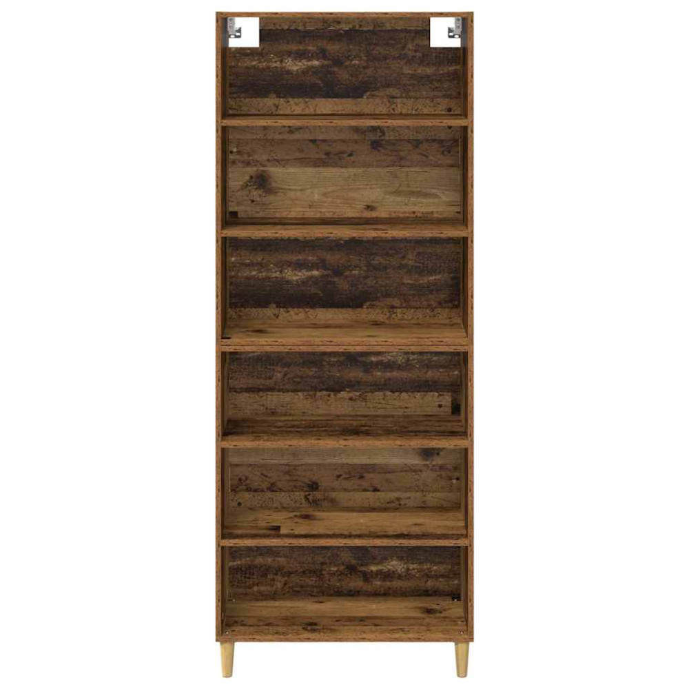 Produktbild för Skåp Gammalt trä 69,5 x 32,5 x 180 cm Konstruerat trä