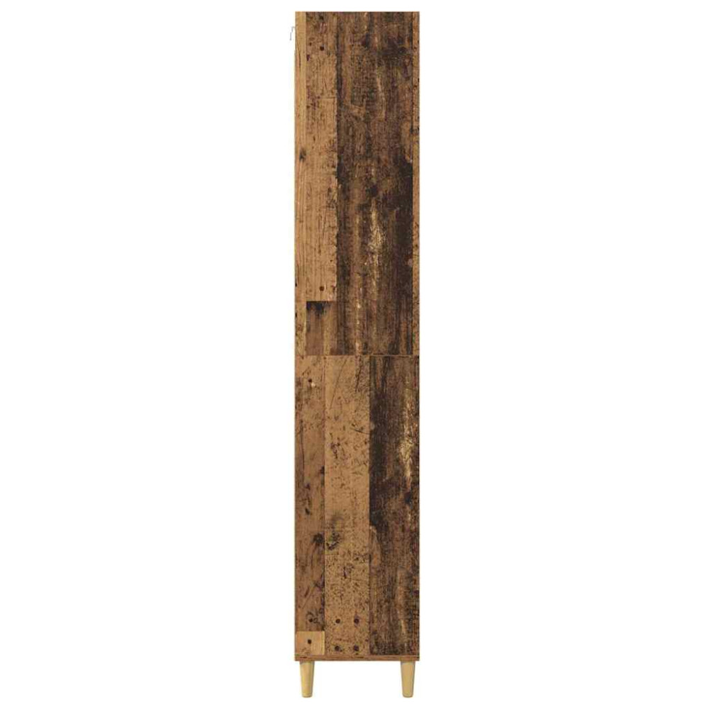 Produktbild för Skåp Gammalt trä 69,5 x 32,5 x 180 cm Konstruerat trä