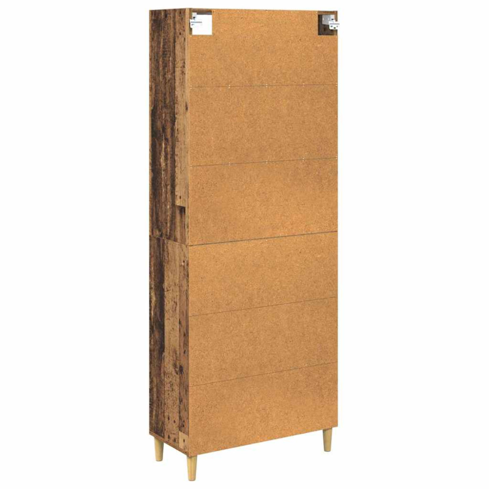 Produktbild för Skåp Gammalt trä 69,5 x 32,5 x 180 cm Konstruerat trä