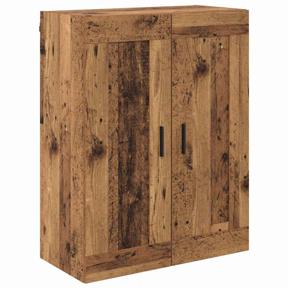 Produktbild för Skåp med låda 2 pcs Gammalt trä Konstruerat trä