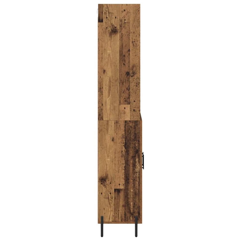 Produktbild för Skåp Gammalt trä 69,5 x 32,5 x 180 cm Konstruerat trä