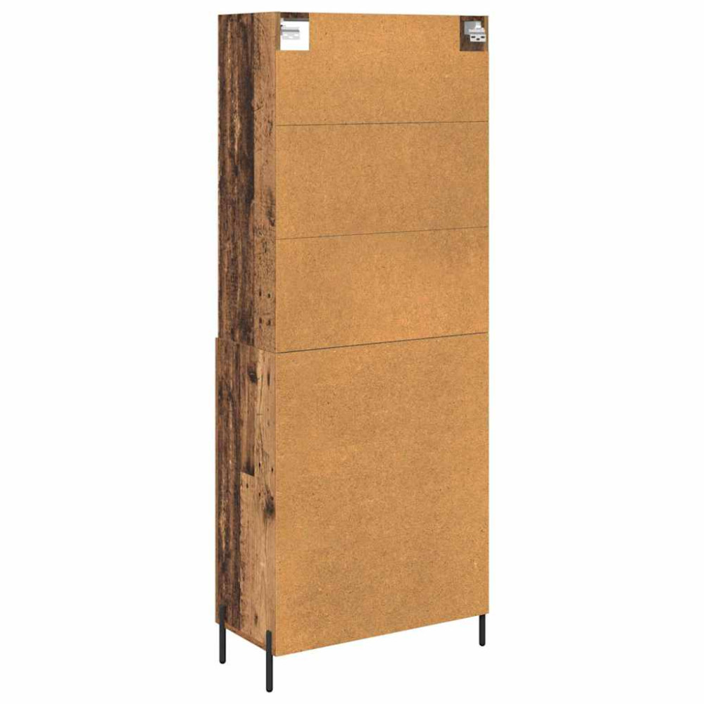Produktbild för Skåp Gammalt trä 69,5 x 32,5 x 180 cm Konstruerat trä