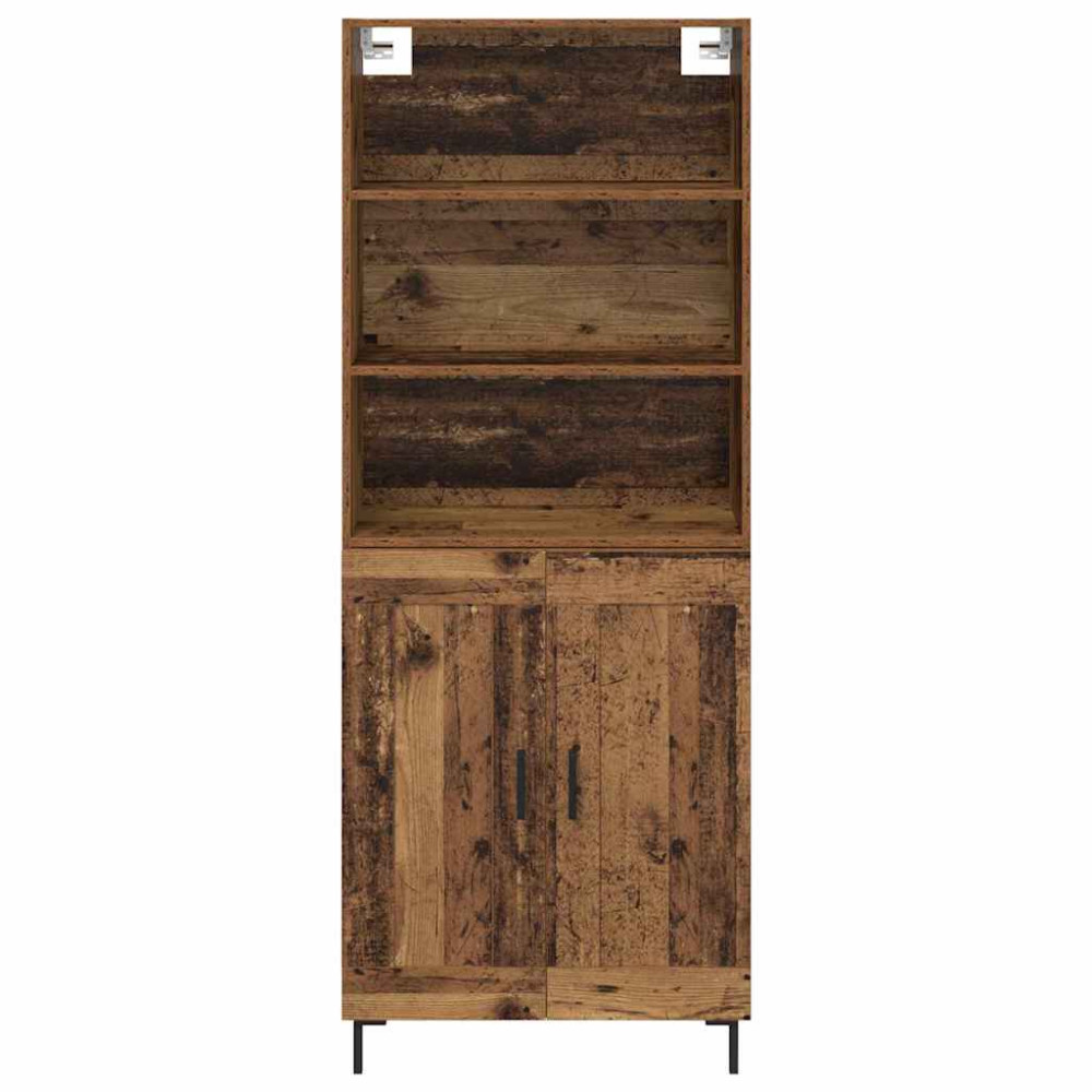 Produktbild för Skåp Gammalt trä 69,5 x 34 x 180 cm Konstruerat trä