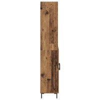 Produktbild för Skåp Gammalt trä 69,5 x 34 x 180 cm Konstruerat trä