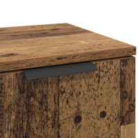 Produktbild för Sideboard med låda 3 pcs Gammalt trä Konstruerat trä