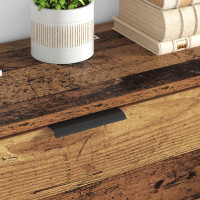 Produktbild för Sideboard med låda 3 pcs Gammalt trä Konstruerat trä