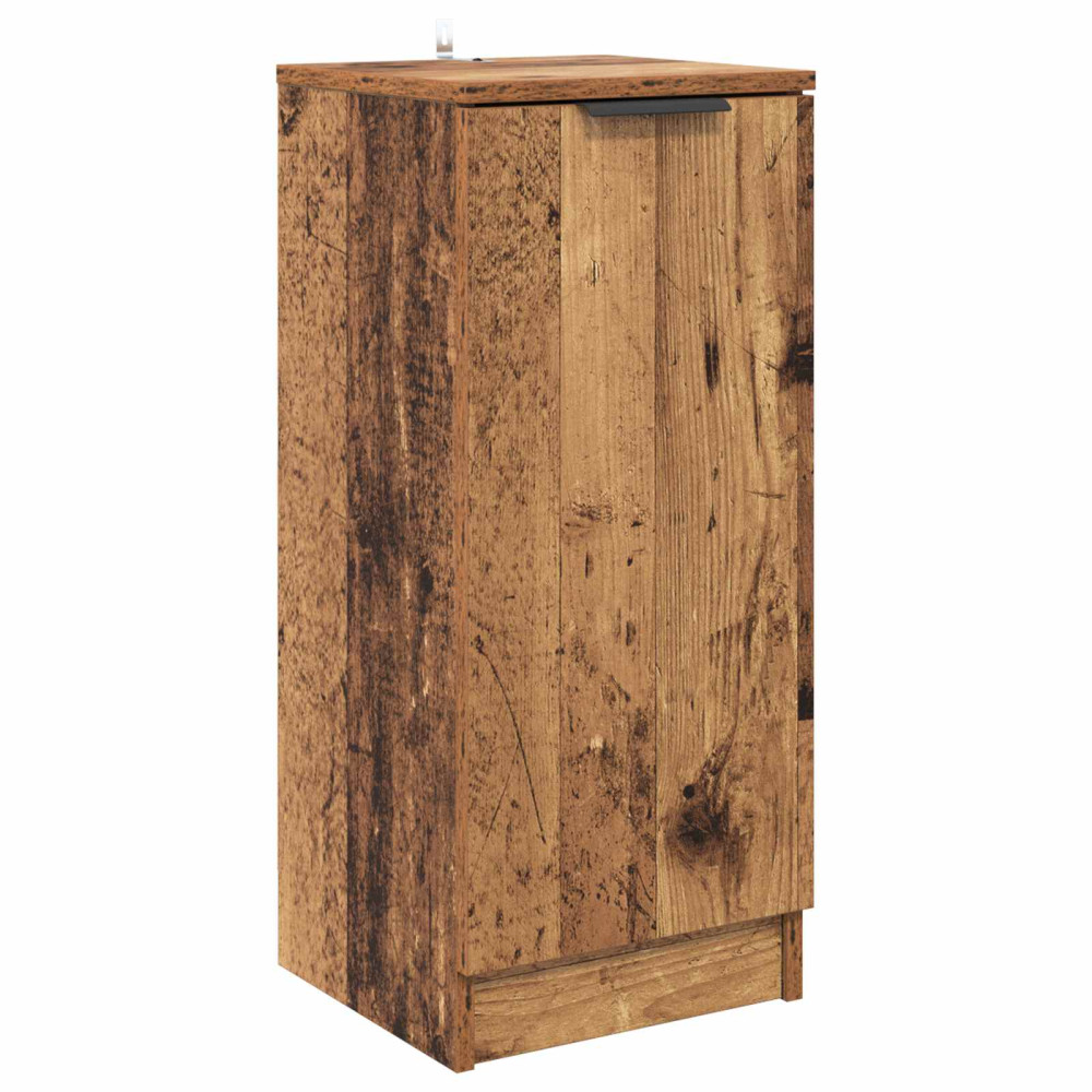 Produktbild för Sideboard med låda 3 pcs Gammalt trä Konstruerat trä