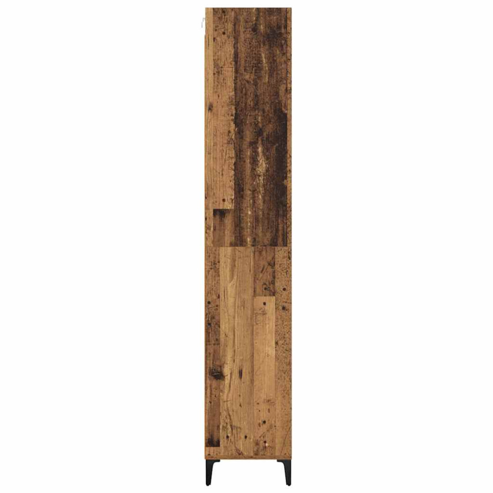 Produktbild för Skåp Gammalt trä 69,5 x 34 x 180 cm Konstruerat trä