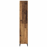 Produktbild för Skåp Gammalt trä 69,5 x 34 x 180 cm Konstruerat trä