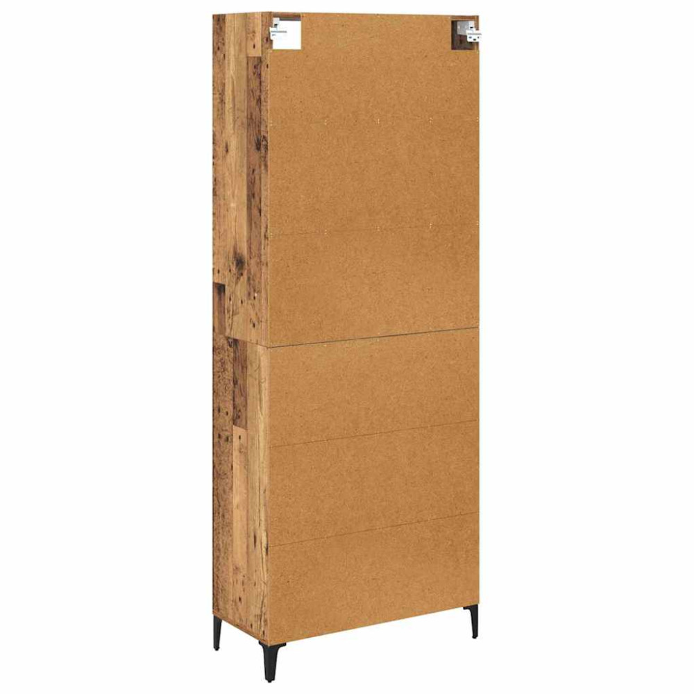 Produktbild för Skåp Gammalt trä 69,5 x 34 x 180 cm Konstruerat trä