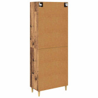 Produktbild för Skåp Gammalt trä 69,5 x 34 x 180 cm Konstruerat trä