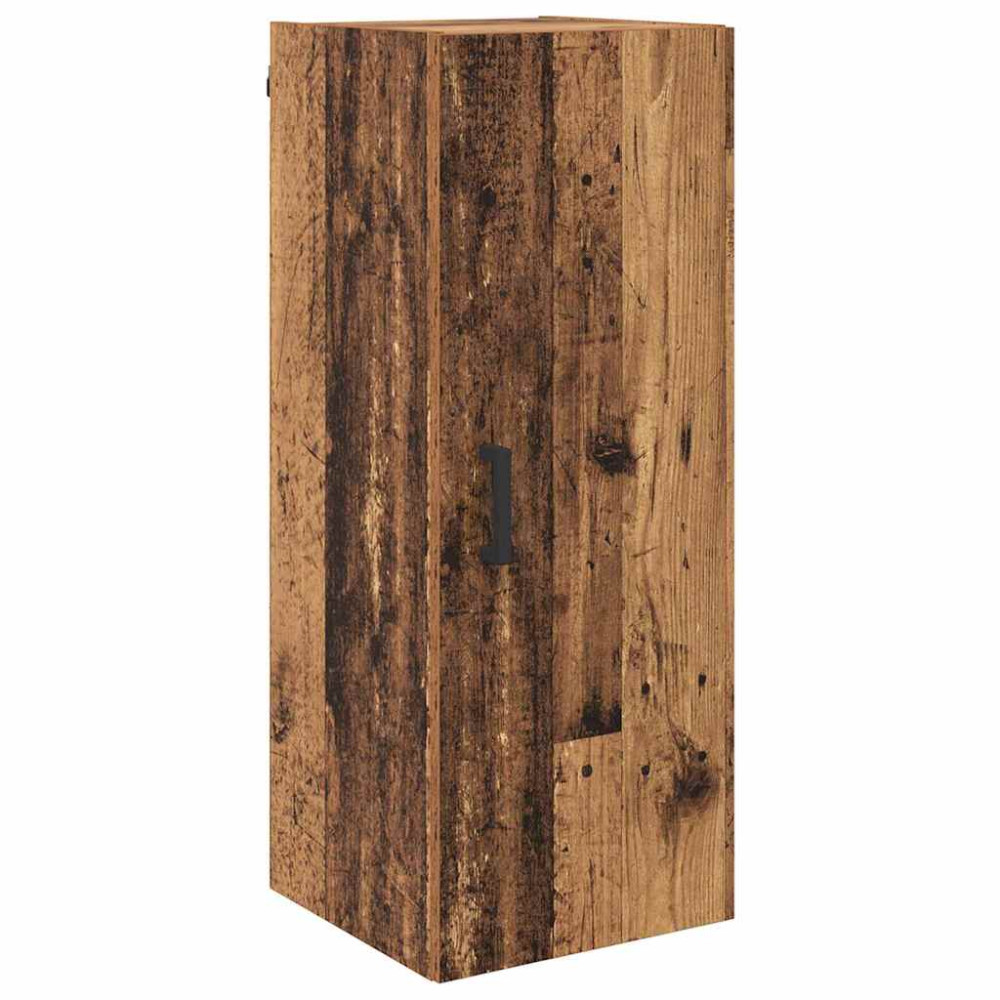 Produktbild för Skåp med låda Gammalt trä 69,5 x 34 x 180 cm Konstruerat trä