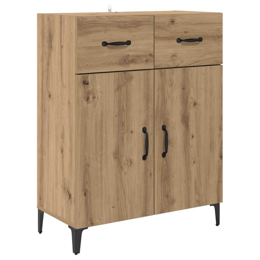 Produktbild för Skåp med låda Artisan Ek 69,5 x 34 x 180 cm Konstruerat trä