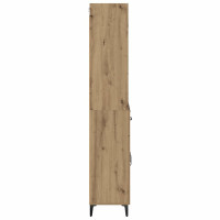 Produktbild för Skåp med låda Artisan Ek 69,5 x 34 x 180 cm Konstruerat trä