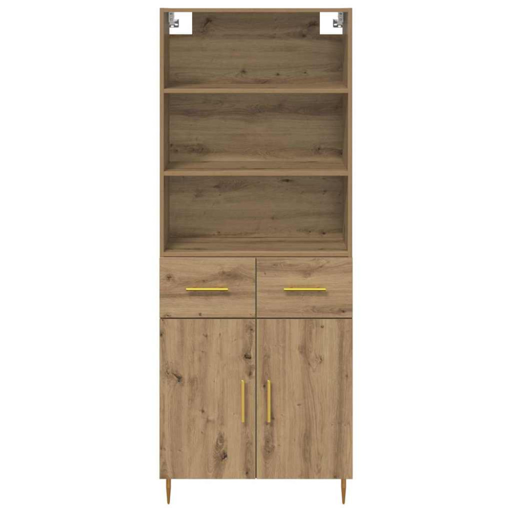 Produktbild för Skåp med låda Artisan Ek 69,5 x 34 x 180 cm Konstruerat trä