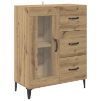 Produktbild för Skåp med låda Artisan Ek 69,5 x 34 x 180 cm Konstruerat trä
