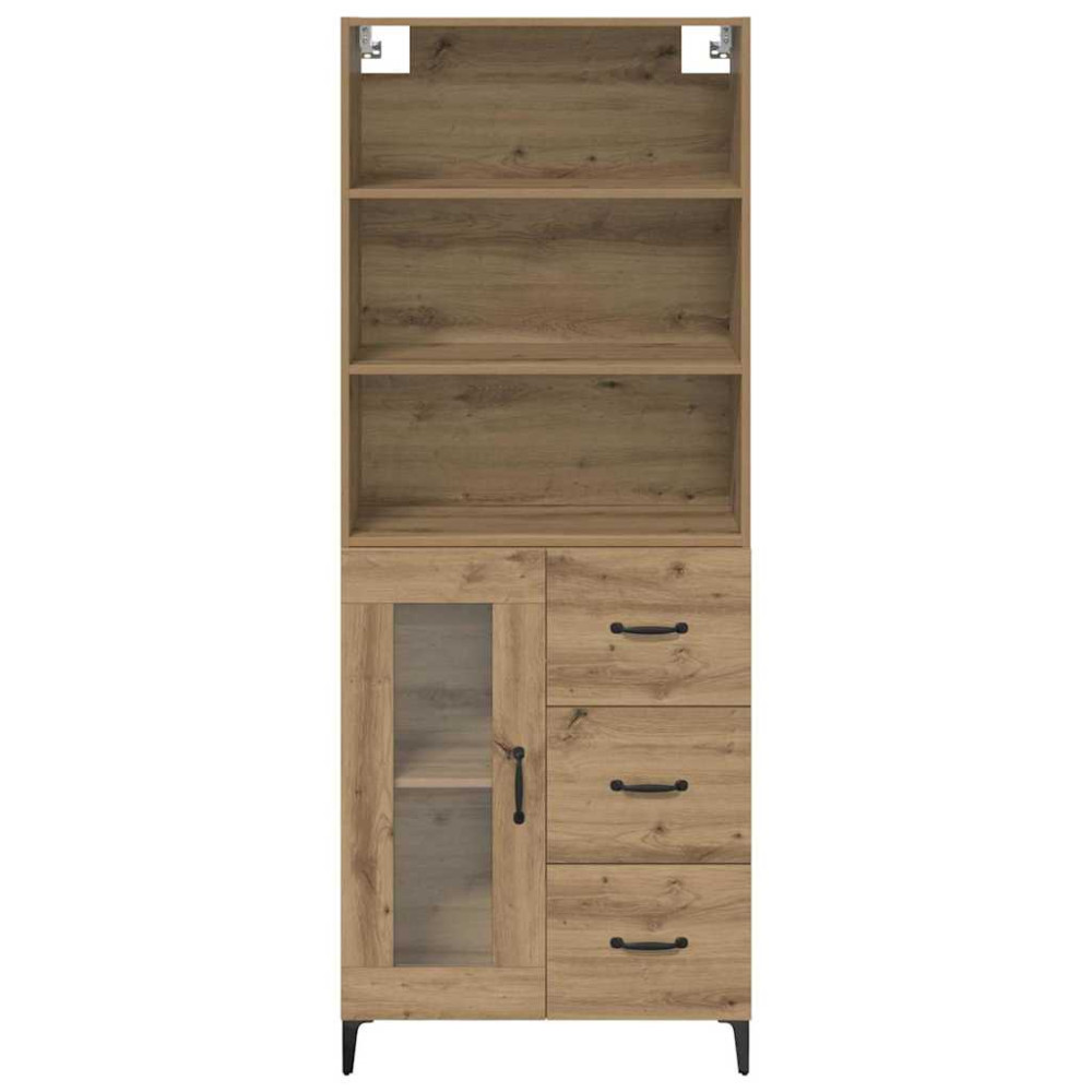 Produktbild för Skåp med låda Artisan Ek 69,5 x 34 x 180 cm Konstruerat trä