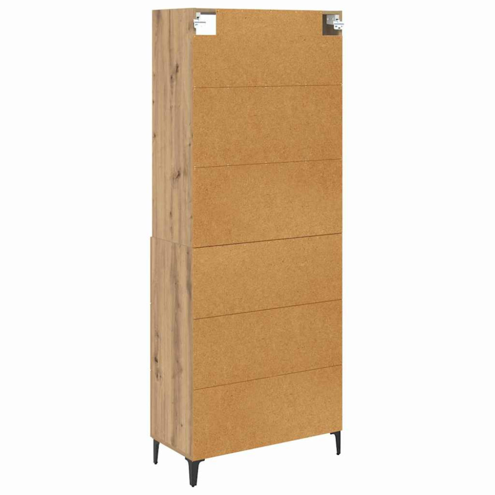 Produktbild för Skåp med låda Artisan Ek 69,5 x 34 x 180 cm Konstruerat trä