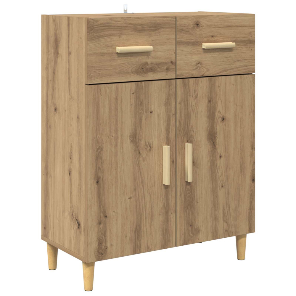 Produktbild för Skåp med låda Artisan Ek 69,5 x 34 x 180 cm Konstruerat trä