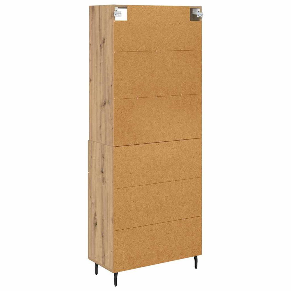 Produktbild för Skåp Artisan Ek 69,5 x 34 x 180 cm Konstruerat trä och glas