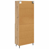 Produktbild för Skåp Artisan Ek 69,5 x 34 x 180 cm Konstruerat trä och glas