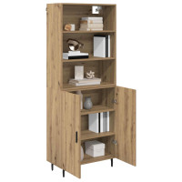 Produktbild för Skåp Artisan Ek 69,5 x 34 x 180 cm Konstruerat trä och glas