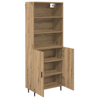 Produktbild för Skåp Artisan Ek 69,5 x 34 x 180 cm Konstruerat trä och glas