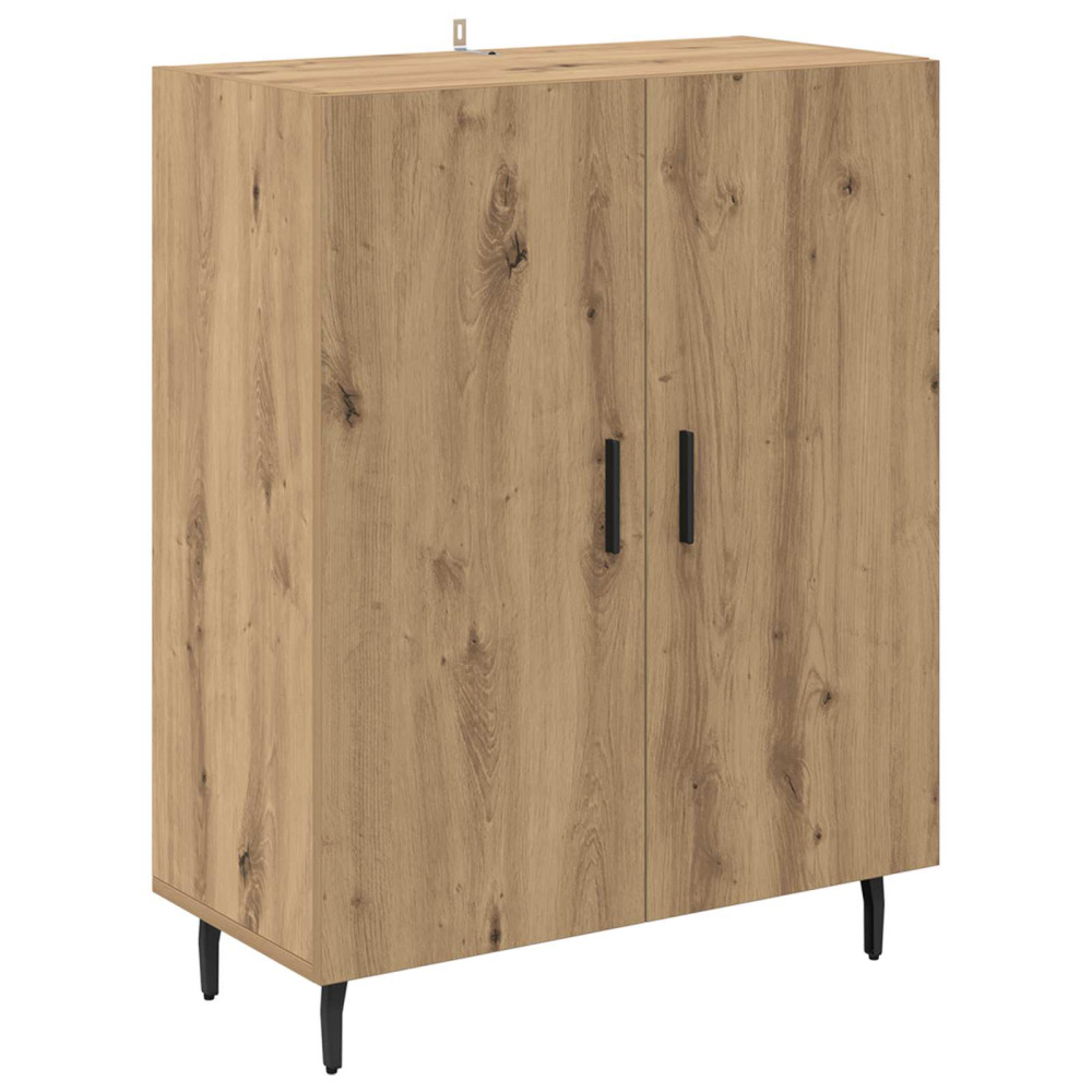 Produktbild för Skåp Artisan Ek 69,5 x 34 x 180 cm Konstruerat trä och glas