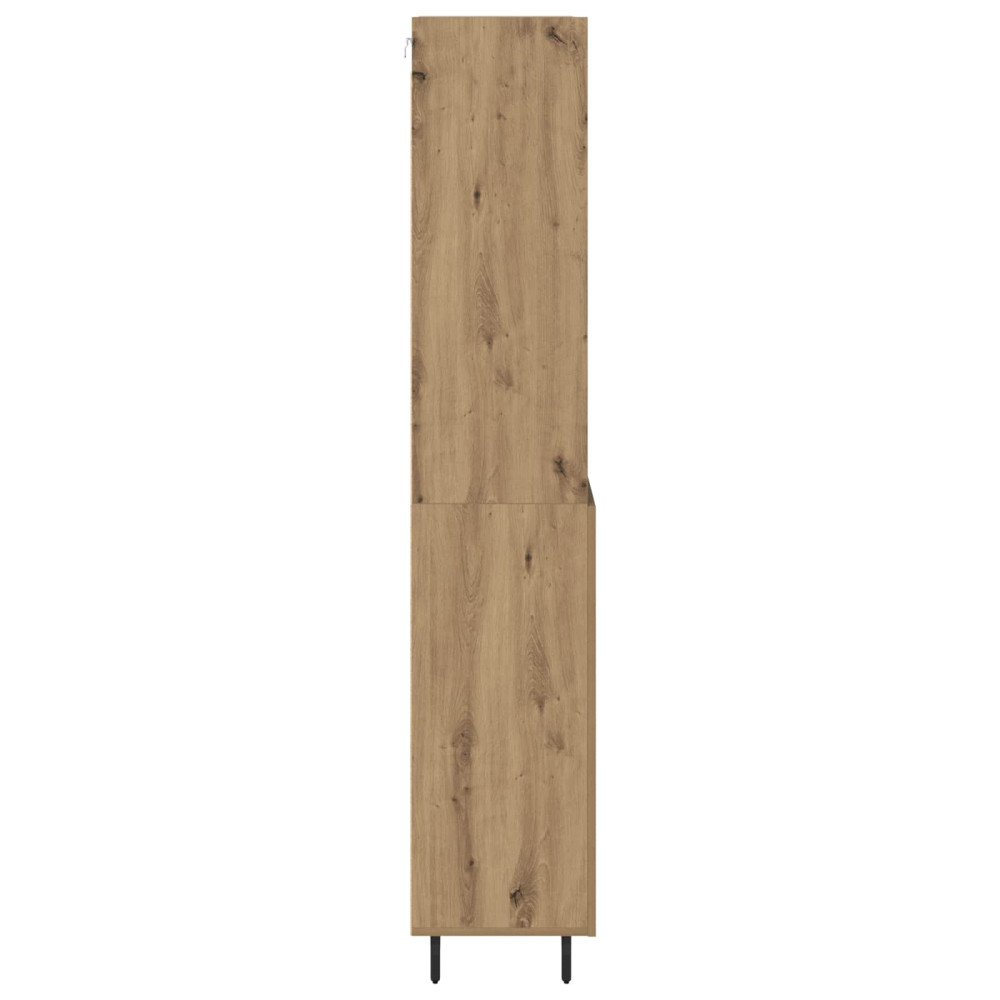 Produktbild för Skåp Artisan Ek 69,5 x 34 x 180 cm Konstruerat trä och glas