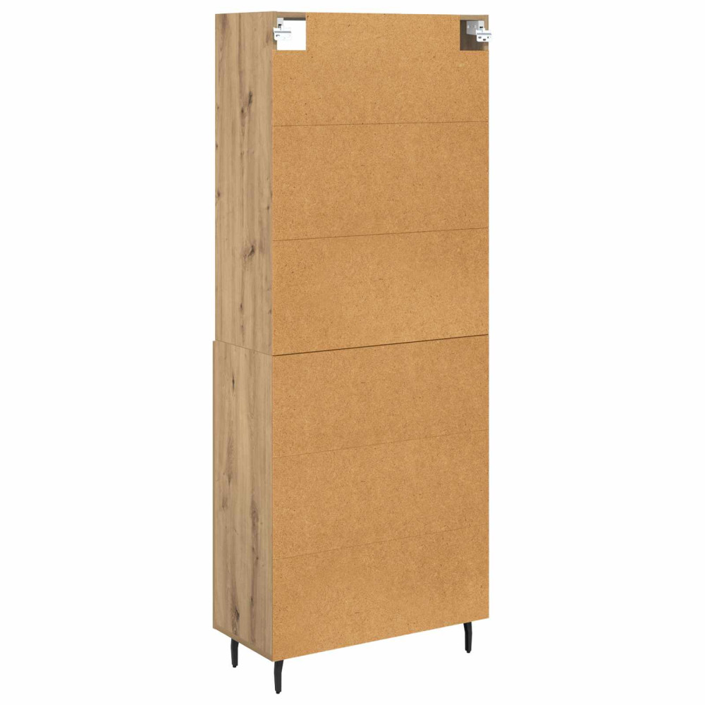 Produktbild för Skåp Artisan Ek 69,5 x 34 x 180 cm Konstruerat trä och glas