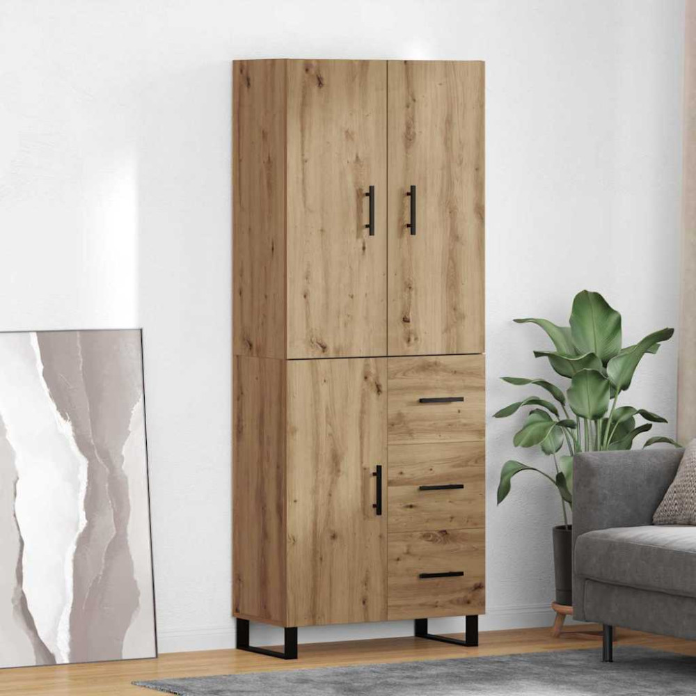Produktbild för Skåp med låda 2 pcs Artisan Ek 69,5 x 34 x 180 cm