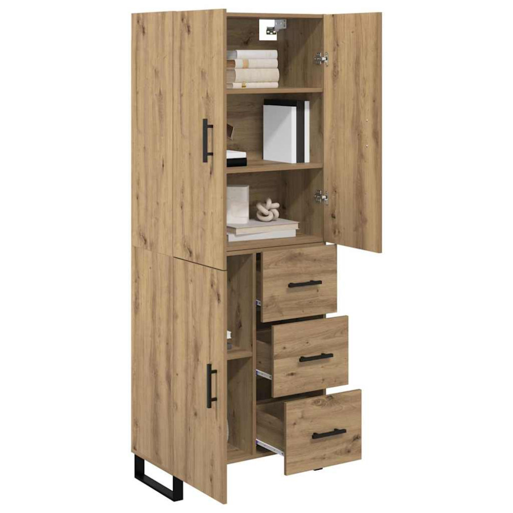 Produktbild för Skåp med låda 2 pcs Artisan Ek 69,5 x 34 x 180 cm