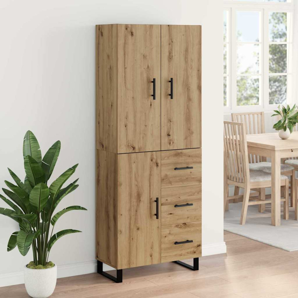 Produktbild för Skåp med låda 2 pcs Artisan Ek 69,5 x 34 x 180 cm