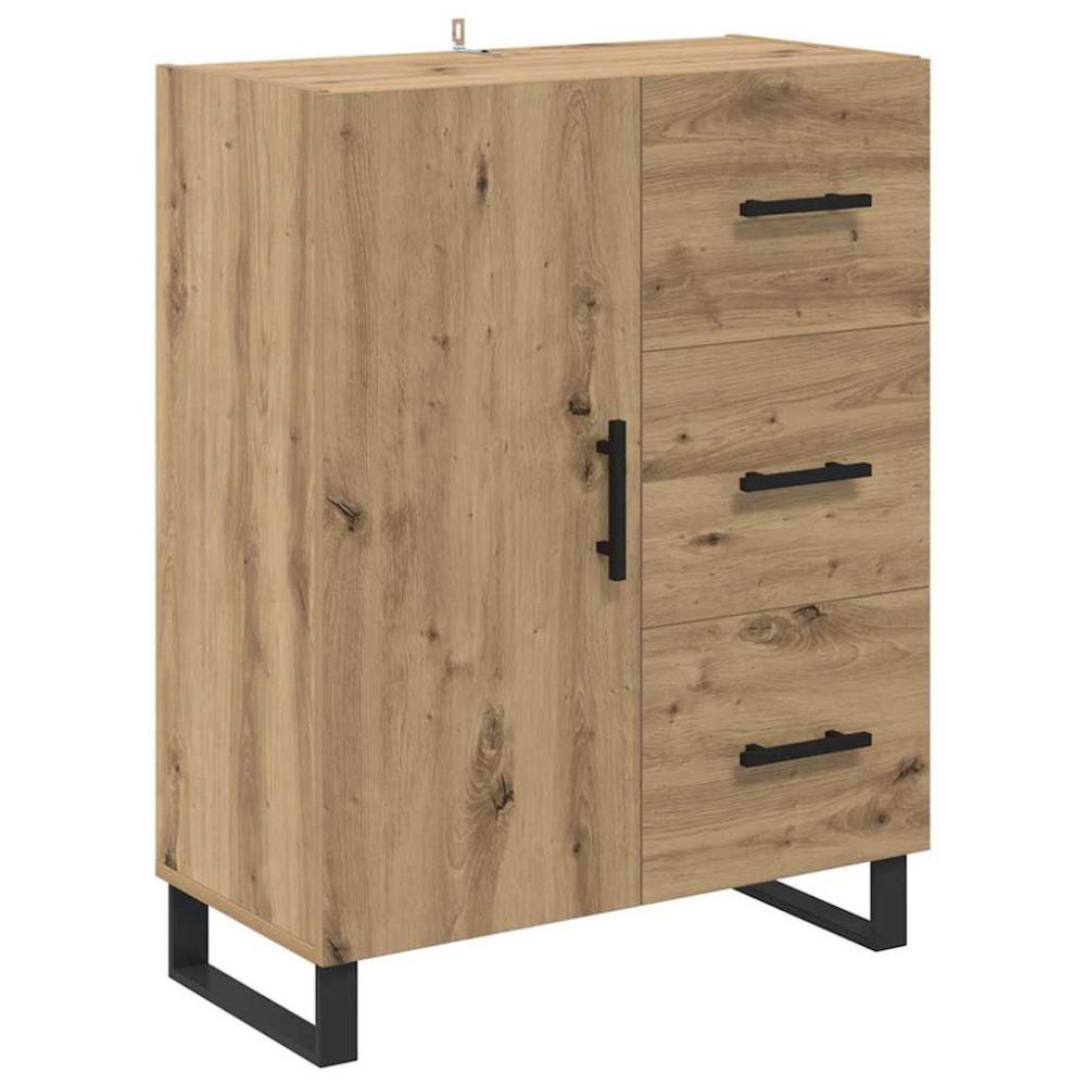 Produktbild för Skåp med låda 2 pcs Artisan Ek 69,5 x 34 x 180 cm
