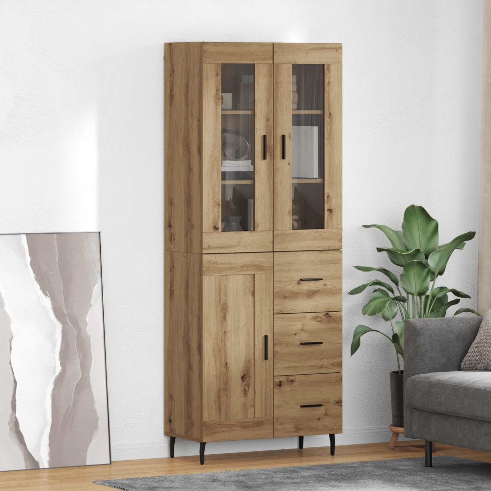Produktbild för Skåp 2 pcs Artisan Ek 69,5 x 34 x 180 cm Konstruerat trä
