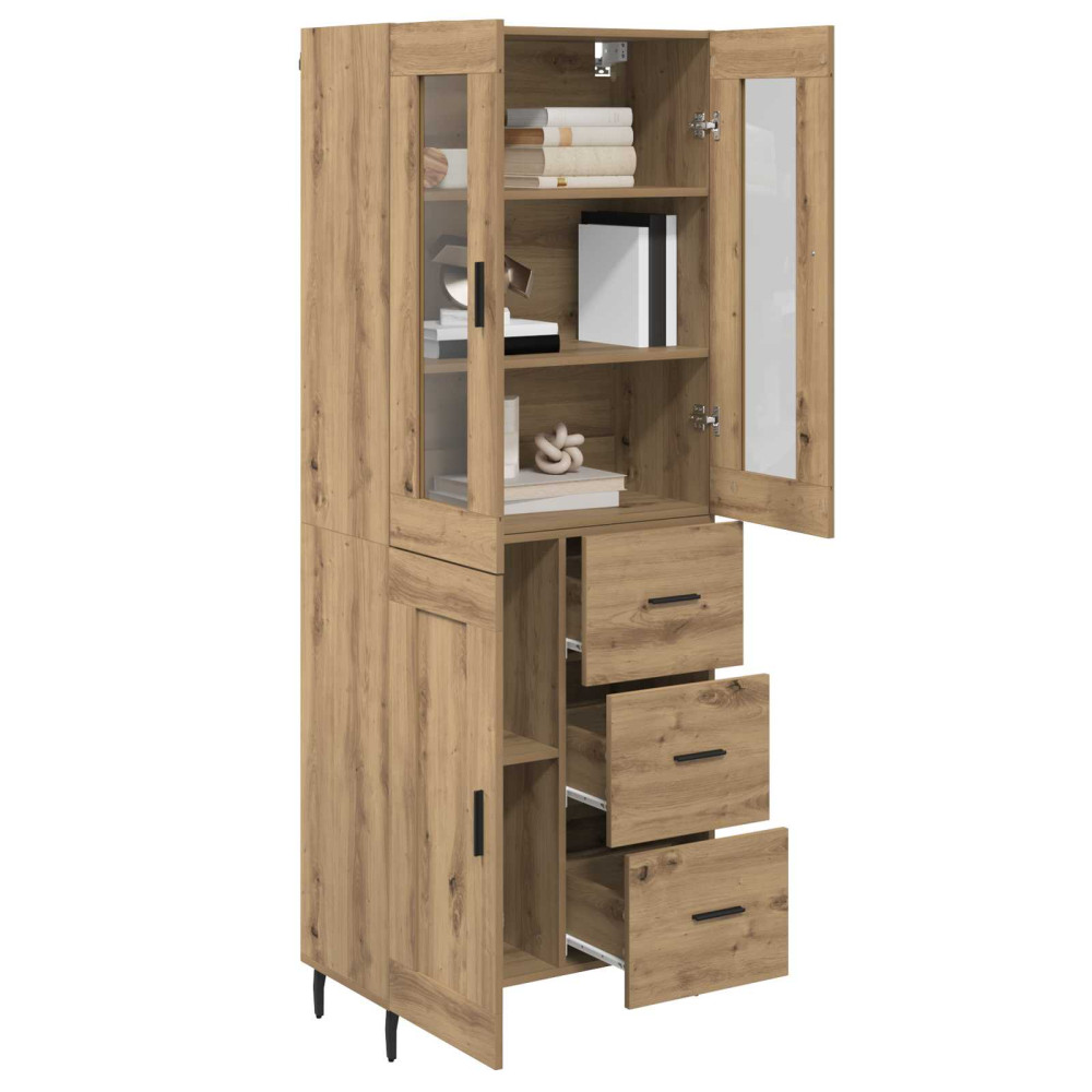 Produktbild för Skåp 2 pcs Artisan Ek 69,5 x 34 x 180 cm Konstruerat trä