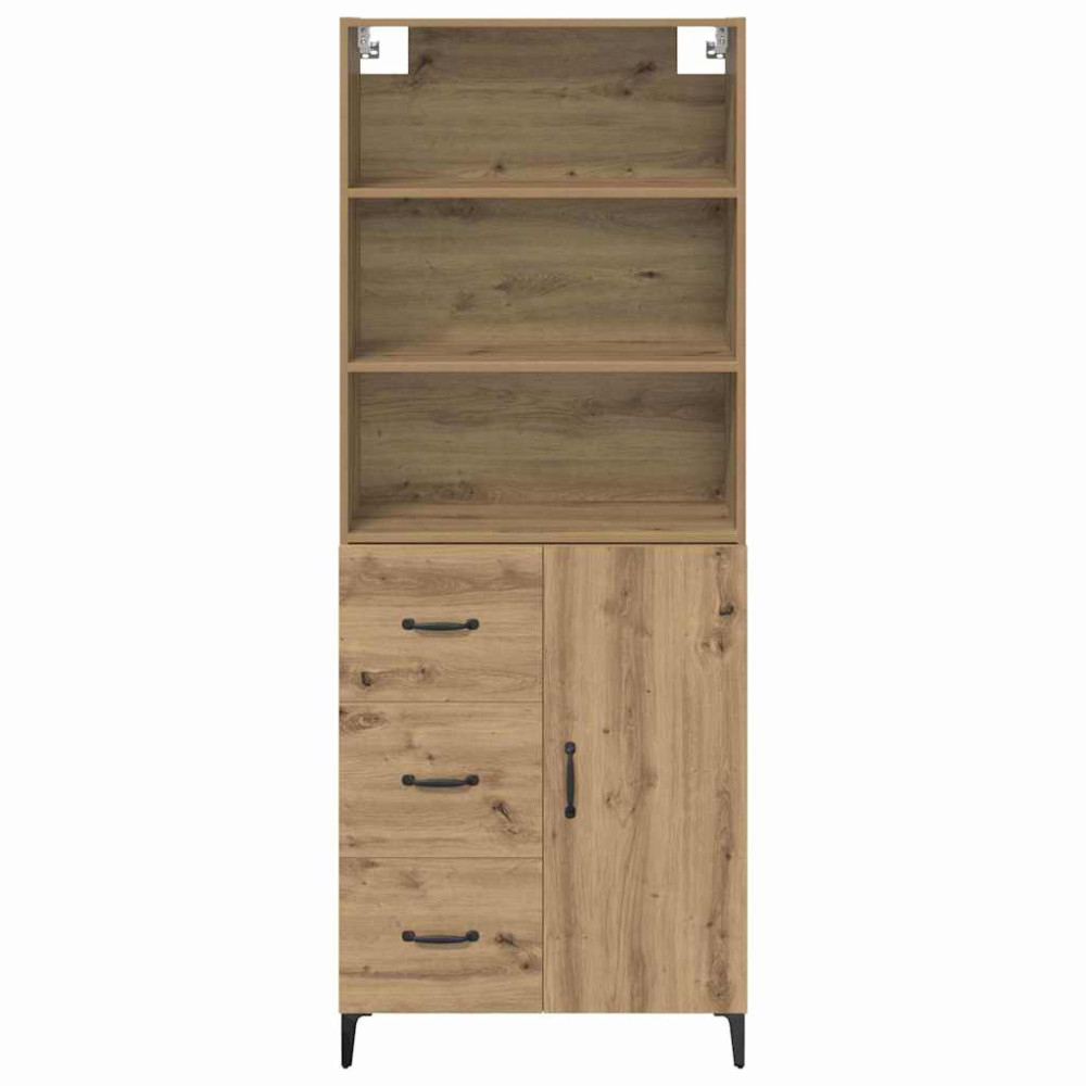 Produktbild för Skåp med låda Artisan Ek 69,5 x 34 x 180 cm Konstruerat trä