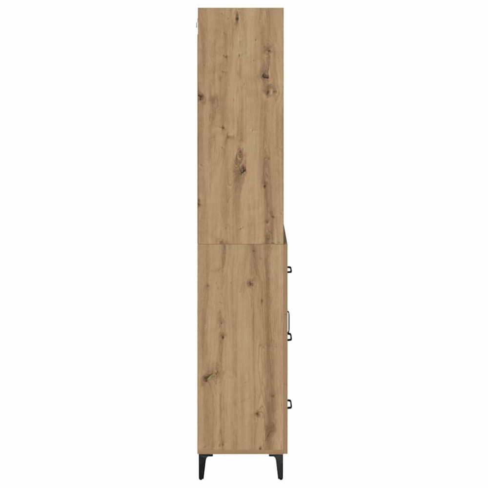 Produktbild för Skåp med låda Artisan Ek 69,5 x 34 x 180 cm Konstruerat trä