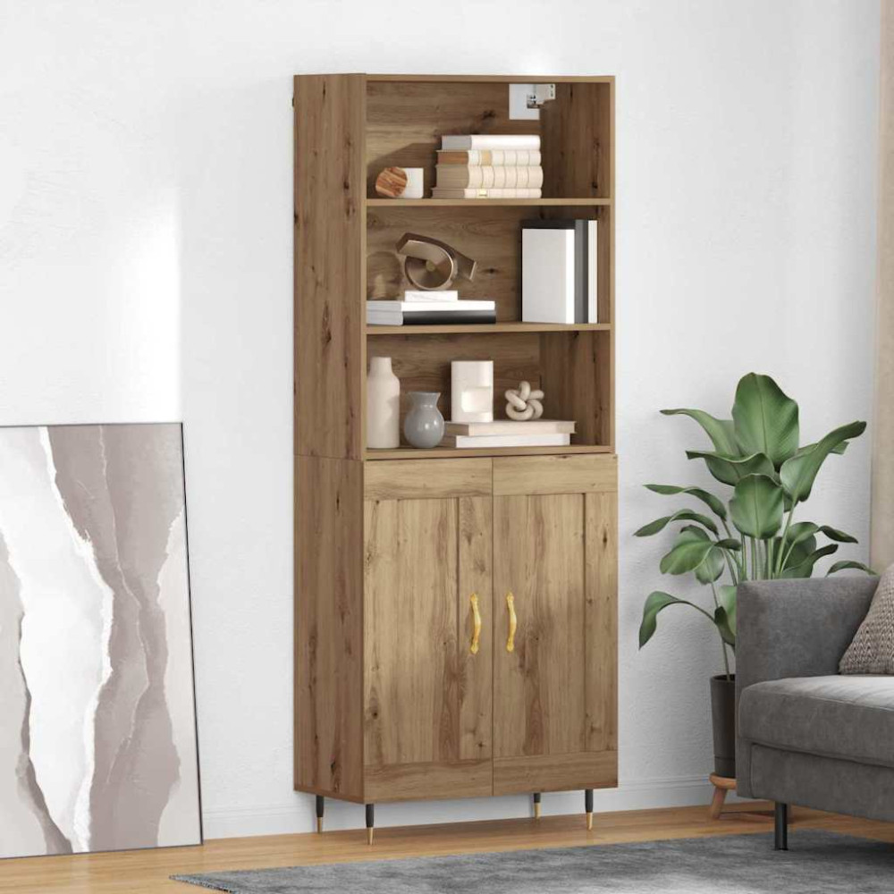 Produktbild för Skåp Artisan Ek 69,5 x 34 x 180 cm Konstruerat trä